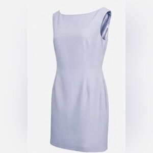 Hugo Buscati 100% silk lined sheath sleeveless dress fits 4-6 -Italian designer